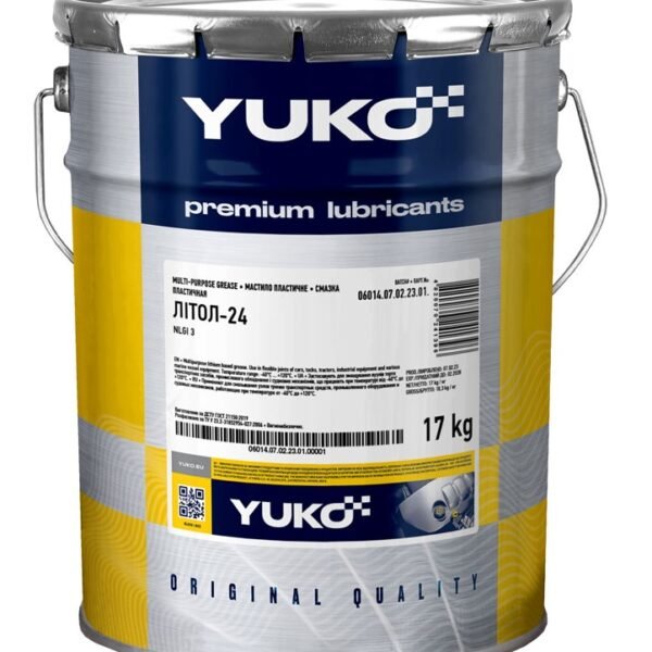 YUKO Graphite Grease 17кг – графитна грес за трактори, окачвания, открити предавки, крикове. Защита EP при тежко натоварване.