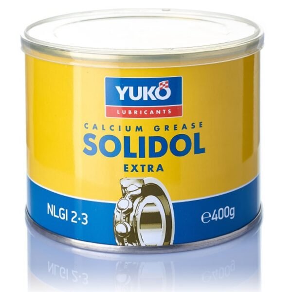 YUKO Solidol Extra 400г – калциева грес NLGI 2-3 за трактори и машини. Устойчивост на вода, ЕР при екстремни натоварвания.