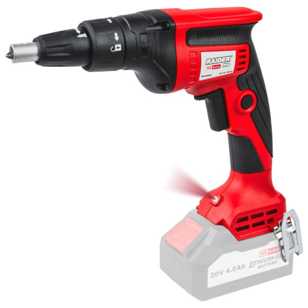 Акумулаторен винтоверт за гипсокартон Raider RDP-BDS20 R20 – безчетков мотор, 1/4" захват