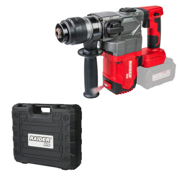 Акумулаторен перфоратор Raider RDP-YBRH20 R20 – безчетков, SDS+, 3 J енергия, 2 функции