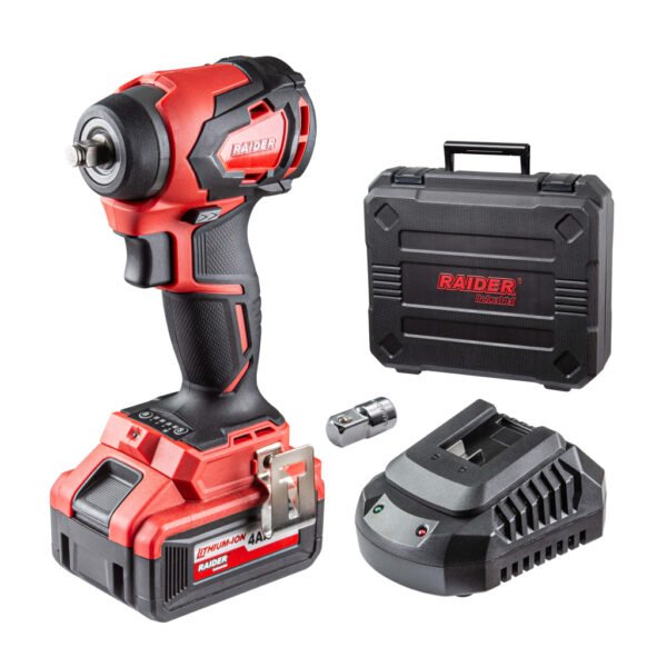 Гайковерт безч 20V 4-ск.4Ah 280Nm 3/8“ и 1/2"куфар RDI-IBW03