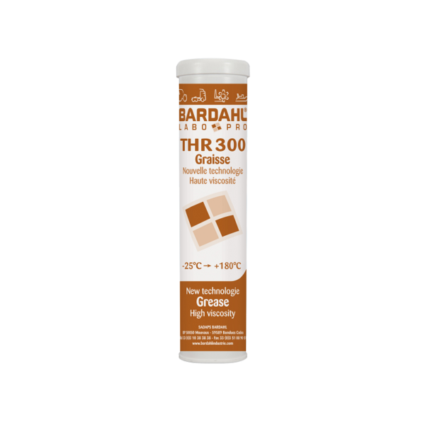 Bardahl THR 300 BAR1800 – грес с калциев сулфонатен комплекс за тежки натоварвания, устойчивост на вода и работа при високи температури. Поръчай от Агроактив !